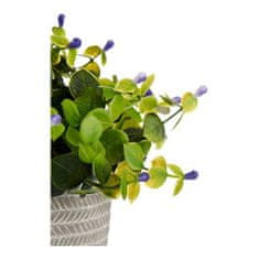 BigBuy Dekorativna rastlina Lilac Flowers Grey Purple Green Plastic