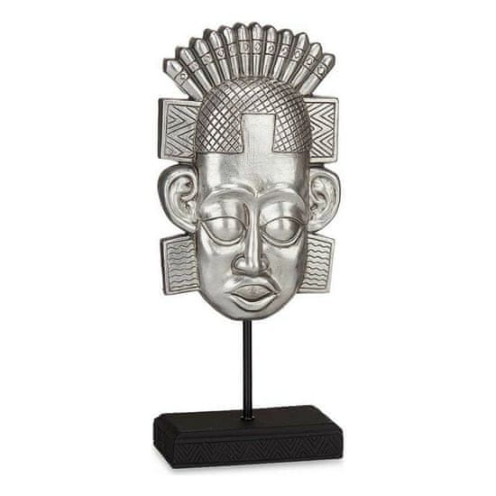 Gift Decor Dekorativna figura Indijanec Srebrna Poliresin (17,5 x 36 x 10,5 cm)