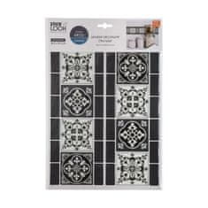 Atmosphera Nalepke Atmosphera Ornamental Tile Black 2 enoti (30,5 x 25 x 0,3 cm)