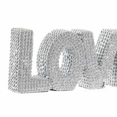 DKD Home Decor Dekorativna figura DKD Home Decor Silver Glitter Modern 25,5 x 3 x 8,5 cm (2 enoti)