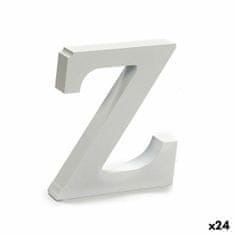 DKD Home Decor Črka Z Les bela (2 x 16 x 14,5 cm) (24 enot)