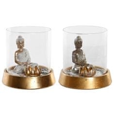 DKD Home Decor Dekorativna figura DKD Home Decor Silver Golden Oriental 16 x 16 x 18 cm (2 enoti)