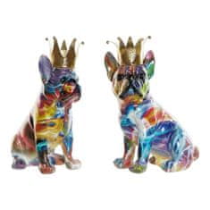 DKD Home Decor Dekorativna figura DKD Home Decor 18,5 x 11,5 x 23,5 cm Večbarvni pes (2 enoti)