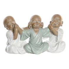 DKD Home Decor Dekorativna figura DKD Home Decor Resin Multicolor Monk Oriental (16 x 6,5 x 9,5 cm)