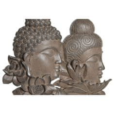 DKD Home Decor Dekorativna figura DKD Home Decor 23 x 8 x 42 cm Črna rjava Buda Oriental (2 enoti)