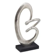 BigBuy Dekorativna figura 18,5 x 8 x 34 cm črna srebrna