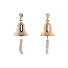 DKD Home Decor Dekorativna slika DKD Home Decor Bell 12 x 12 x 16 cm Silver Golden Vintage