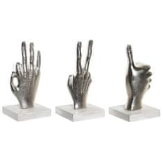 DKD Home Decor Dekorativna figura DKD Home Decor Silver 10 x 10 x 20 cm (3 enote)