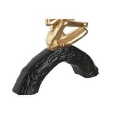 DKD Home Decor Dekorativna figura DKD Home Decor 28 x 7 x 35 cm 28 x 8 x 36 cm Black Golden Yoga (3 enote)