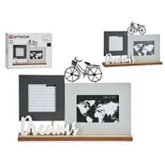 Gift Decor Foto okvir Dreams Black Grey White Wood (37,5 x 6 x 26,5 cm)