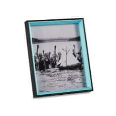 NEW Okvir za fotografije Kristal Črna Modra Les MDF (6 kosov) (3 x 27 x 22 cm)