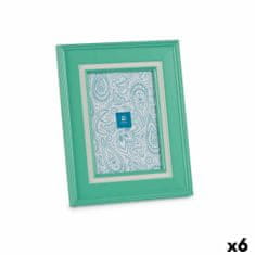 Gift Decor Foto okvir Kristalno zelena plastika (6 enot) (2 x 26 x 21 cm)