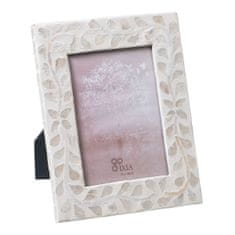 BigBuy Fotografski okvir Beige Mother of pearl 20 x 25 cm MDF Les