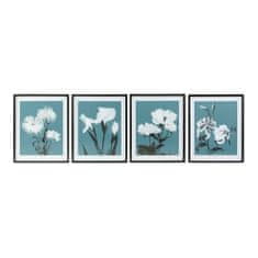 DKD Home Decor Slikarstvo DKD Home Decor Flowers 55 x 2,5 x 70 cm Flowers Modern (4 kosi)