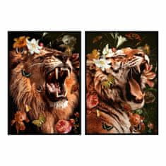 DKD Home Decor Slika DKD Home Decor 83 x 4,5 x 123 cm Jungle Modern (2 enoti)