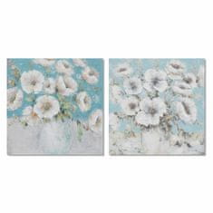 NEW Slika DKD Home Decor 100 x 2,8 x 100 cm Vaza Shabby Chic (2 kosov)