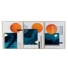 DKD Home Decor Slikarstvo DKD Home Decor Abstract 60 x 3 x 80 cm Modern (3 kosi)