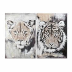 DKD Home Decor Slika DKD Home Decor Tiger Colonial 80 x 3 x 120 cm (2 enoti)