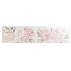 NEW Slika DKD Home Decor 120 x 3 x 60 cm Flori Shabby Chic (2 kosov)