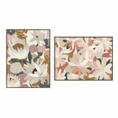 DKD Home Decor Slikarstvo DKD Home Decor Flowers 90 x 4 x 120 cm Urban (2 enoti)