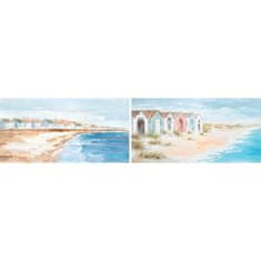 DKD Home Decor Platno DKD Home Decor 120 x 3,5 x 60 cm 120 x 3,7 x 60 cm Plaža Sredozemlje (2 enoti)