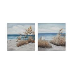 DKD Home Decor Platno DKD Home Decor 100 x 2,8 x 100 cm Plaža Sredozemlje (2 enoti)