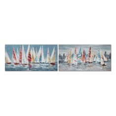 DKD Home Decor Slika DKD Home Decor 140 x 2,8 x 70 cm Yachts Mediterranean (2 enoti)