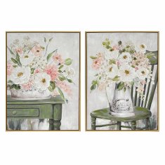 NEW Slika DKD Home Decor Shabby Chic Vaza 60 x 3,5 x 80 cm (2 kosov)