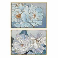 NEW Slika DKD Home Decor 100 x 4 x 70 cm Flori Romantično (2 kosov)