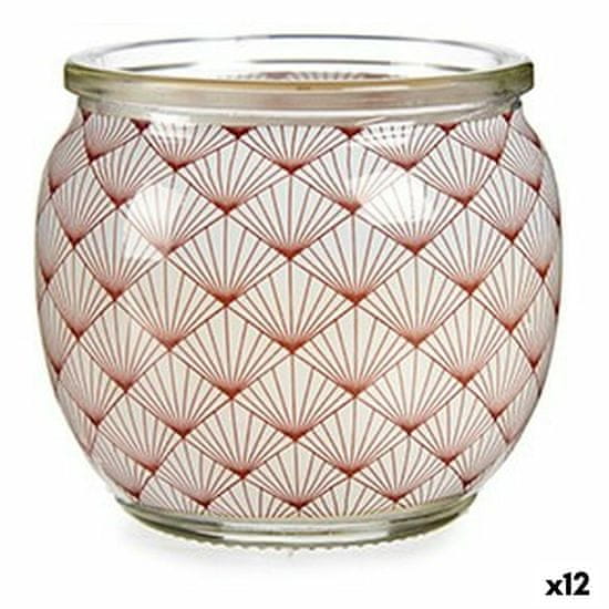 ACORDE Dišeča sveča Kokosova krema Stekleni vosek (7,5 x 6,3 x 7,5 cm) (12 kosov)