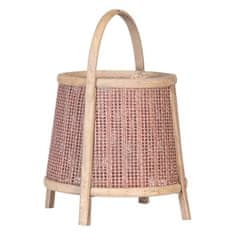 BigBuy Svečenik Lantern Brown Natural Fibre 33 x 33 x 44 cm