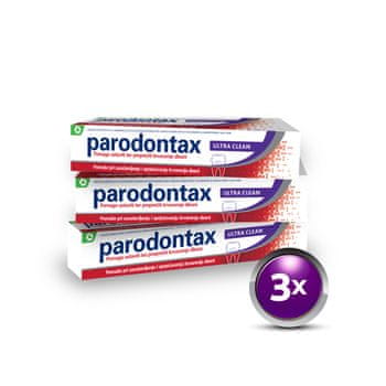  Parodontax Ultra Clean zobna pasta, 3x75 ml