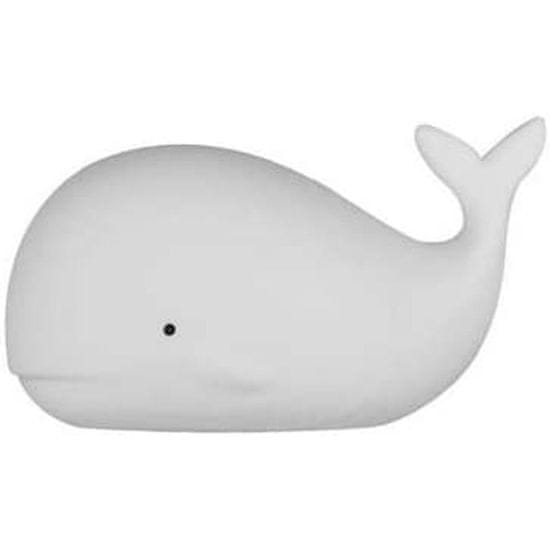 BigBuy Namizna svetilka Roymart Whale White Silikon 16,6 x 10,9 x 9,5 cm