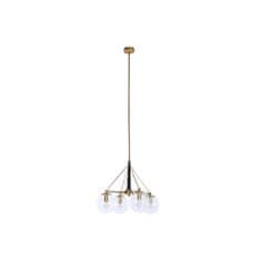 DKD Home Decor Stropna svetilka DKD Home Decor 50 x 50 x 144 cm Crystal Golden Metal 50 W