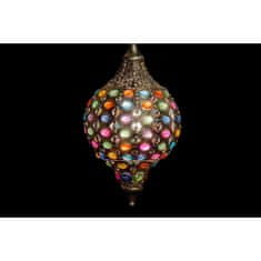 DKD Home Decor Stropna svetilka DKD Home Decor Golden Metal Multicolor 40 W 50 W 24 x 24 x 42 cm