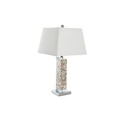 DKD Home Decor Namizna svetilka DKD Home Decor Crystal Grey White 220 V 36 x 36 x 70 cm 60 W