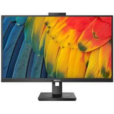 Philips Monitor 68,6 cm (27,0) 27B1U5601H 2560x1440 konferenca 75Hz IPS 4ms HDMI DisplayPort USB-C 100W DP-Out 4xUSB3.2 Pivot Kamera Zvočniki 2x5W 3H sRGB101% FreeSync RJ45 E-Line KVM