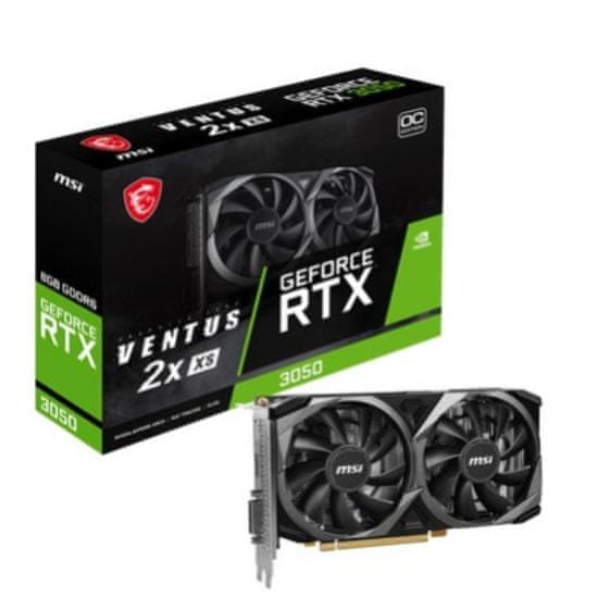 MSI Grafična kartica nVidia RTX3050 Ventus 2X XS OC - 8GB GDDR6 (RTX 3050 VENTUS 2X XS 8G OC)