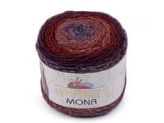 Himalaya Pletena preja Mona 100 g - (22104) burgundska barva.