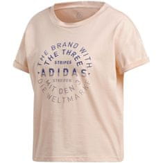 Adidas Majice obutev za trening roza L Emblem Tee