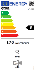 VOX electronics VF1550E zamrzovalnik, 103 l, bel