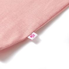 Vidaxl Otroška majica s kratkimi rokavi srednje roza 104