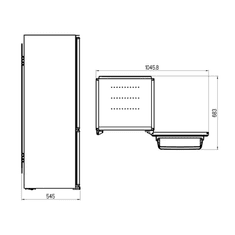 VOX electronics IKK2460E vgradni kombinirani hladilnik