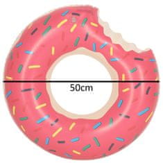 WOWO Napihljiv plavalni obroč Donut za otroke - Pink Napihljiv plavalni obroč Donut za otroke 3-6 let, 50 cm, max 20 kg