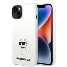 Karl Lagerfeld Ovitek Karl Lagerfeld za Apple iPhone 14 - White Silicone Choupette