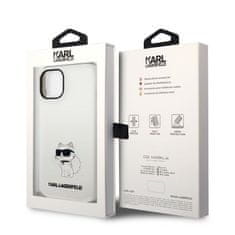 Karl Lagerfeld Ovitek Karl Lagerfeld za Apple iPhone 14 - White Silicone Choupette