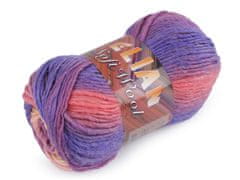 Pletena preja Soft Wool 100 g - (87185) vijolična