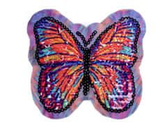 Aplikacija metulja z obojestranskimi bleščicami - oranžna