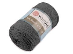 Pletena preja Macrame Cotton 250 g - (758) temno siva