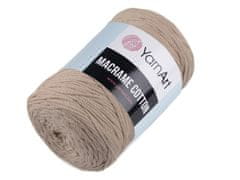Pletena preja Macrame Cotton 250 g - (768) rjava naravna